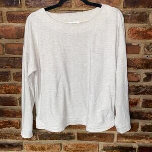 Haven Well Within Beige Long Sleeve Round Neck T-Shirt Women's Size Small